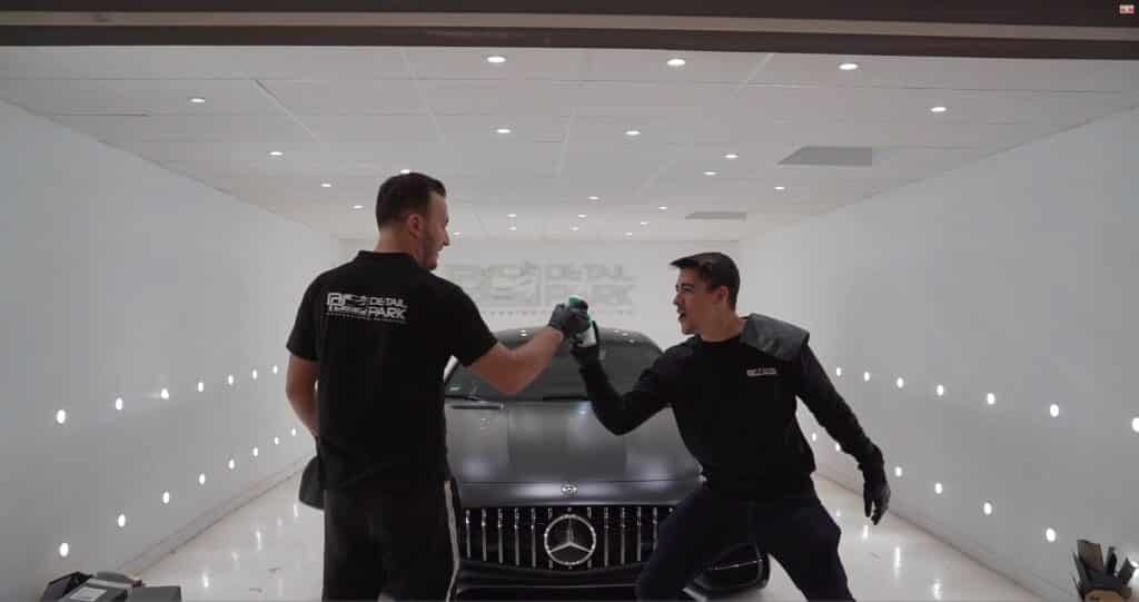 Paint Protection Film en AMG GT 10 detail park