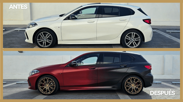 Vinilado de coche con efecto degradado 20 car wrapping%&paint protection film%